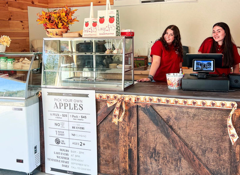 Our team at the counter